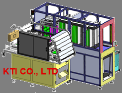 Automatic splitting machine with cassette loader